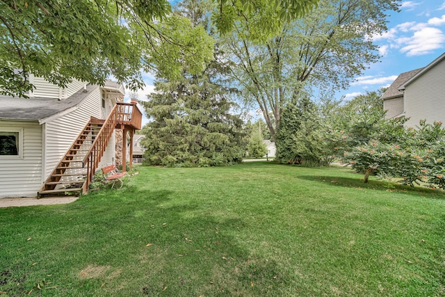 23761 N Cottage Rd, Lake Zurich, IL 60047 - view of grassy yard featuring stairs