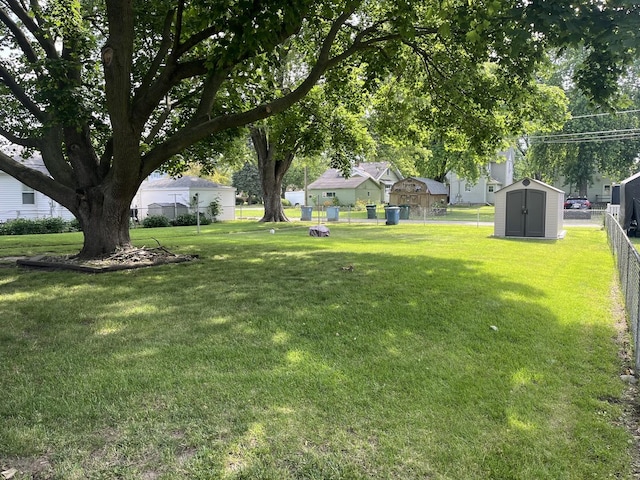 224 S Prairie Ave, Bradley, IL 60915 - view of yard featuring a storage unit