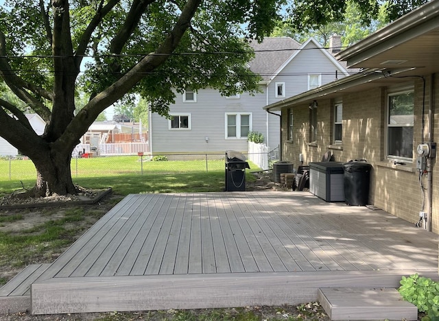 224 S Prairie Ave, Bradley, IL 60915 - wooden deck featuring grilling area