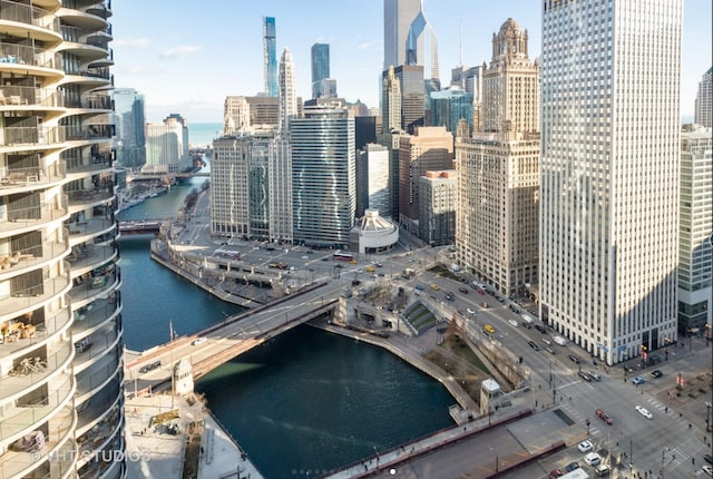 300 N State St Unit 3808, Chicago, IL 60654 - skyline view with a notable bridge and a nearby body of water