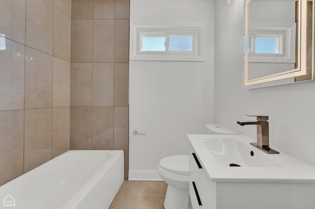 8559 S Drexel Ave, Chicago, IL 60619 - bathroom featuring vanity, a tub, and tile patterned flooring