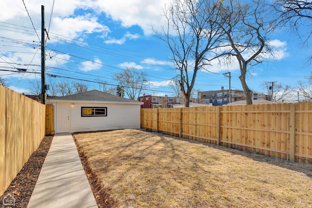 8559 S Drexel Ave, Chicago, IL 60619 - fenced backyard with an outdoor structure