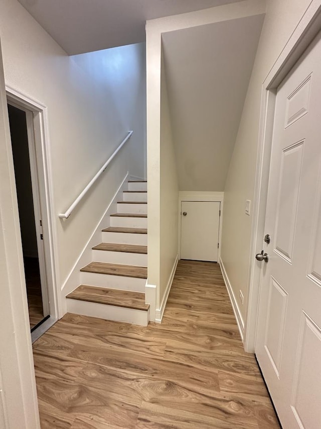 1325 S 50th Ct, Cicero, IL 60804 - staircase with wood finished floors and lofted ceiling