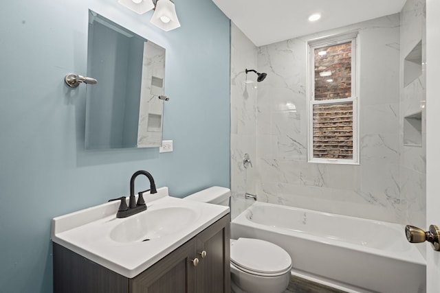4025 W Adams St, Chicago, IL 60624 - bathroom featuring vanity and shower / washtub combination
