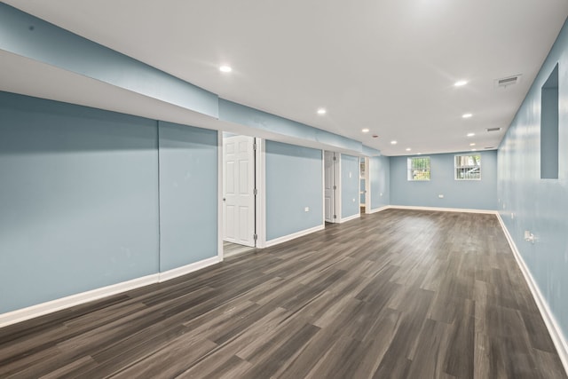 4025 W Adams St, Chicago, IL 60624 - basement with recessed lighting and dark wood-style floors