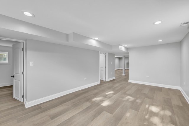 2107 E Ave, Berwyn, IL 60402 - basement featuring light wood finished floors and recessed lighting