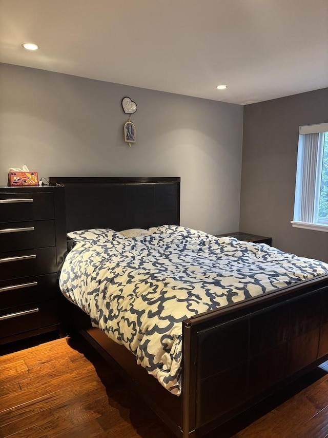 1017 Buccaneer Dr Unit 5, Schaumburg, IL 60173 - bedroom with dark wood-type flooring and recessed lighting