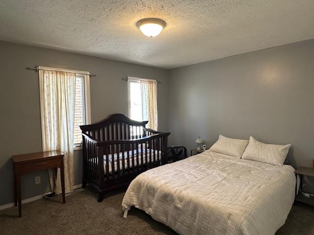 903 N Linden St Unit 3, Normal, IL 61761 - bedroom with carpet and a textured ceiling