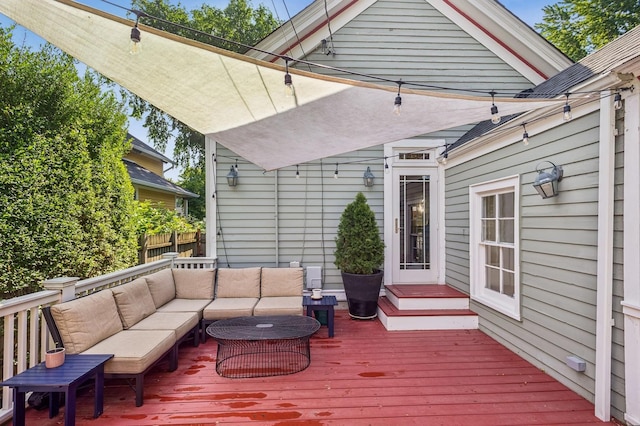 1422 Wesley Ave, Evanston, IL 60201 - wooden terrace with outdoor lounge area