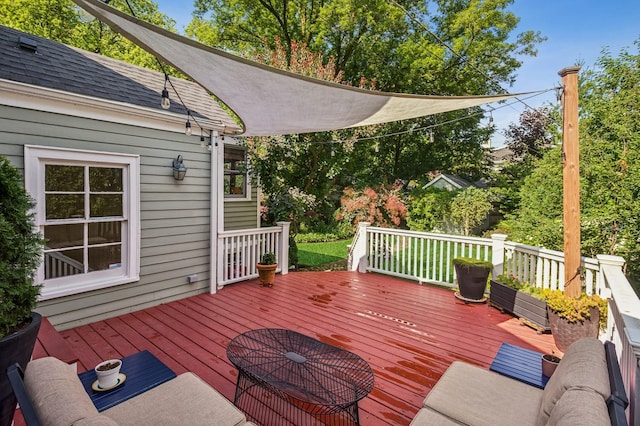 1422 Wesley Ave, Evanston, IL 60201 - view of wooden deck