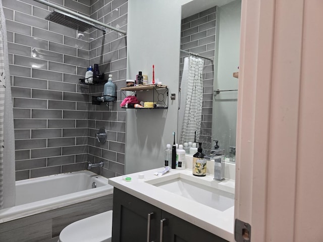 2744 N Lincoln Ave Unit 2, Chicago, IL 60614 - full bathroom with vanity and tiled shower / bath combo