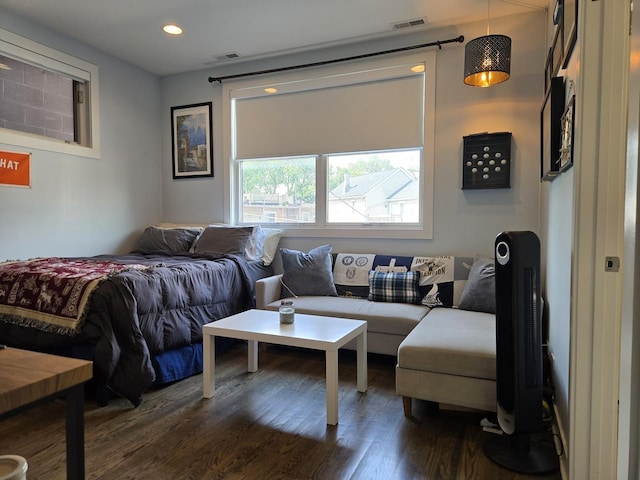 2744 N Lincoln Ave Unit 2, Chicago, IL 60614 - bedroom featuring dark wood finished floors and recessed lighting