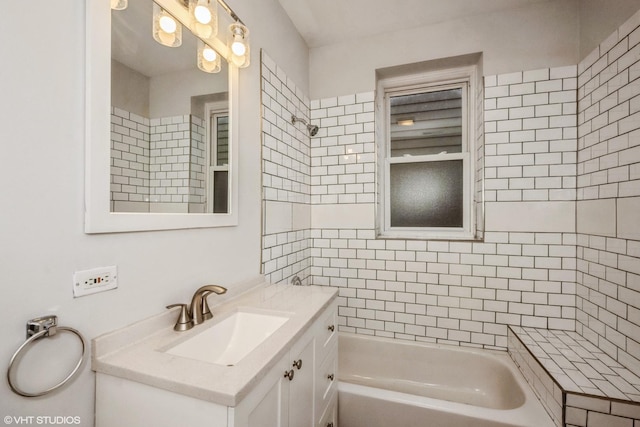 3252 S Prairie Ave Unit 2S, Chicago, IL 60616 - bathroom with vanity and shower / bath combination