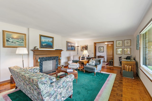 306 Wing Park Blvd, Elgin, IL 60123 - living area featuring a premium fireplace