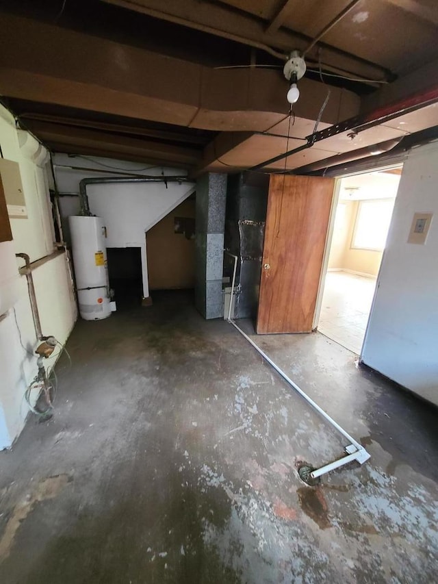 15408 Dobson Ave, Dolton, IL 60419 - basement with gas water heater and heating unit