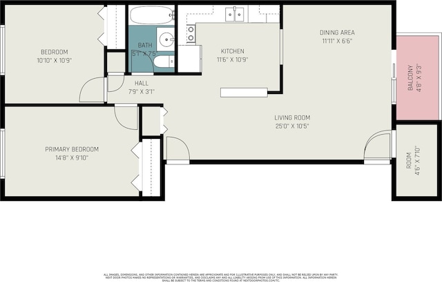 1131 Cedar St Unit 2B, Glendale Heights, IL 60139 - view of floor plan / room layout
