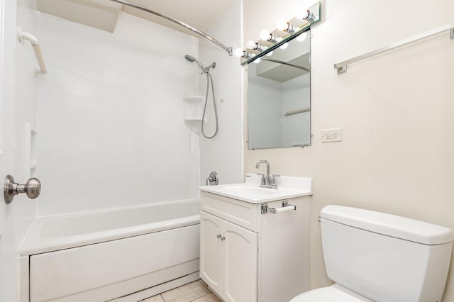 1131 Cedar St Unit 2B, Glendale Heights, IL 60139 - full bathroom featuring vanity, shower / bath combination, and tile patterned floors