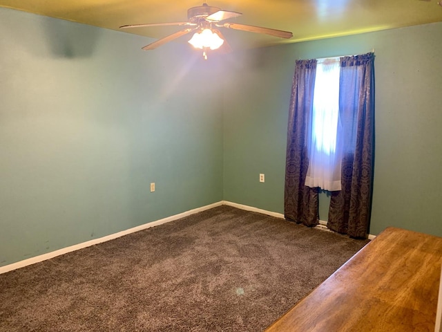 3122 Arlington Dr, Princeton, IL 61356 - carpeted empty room featuring ceiling fan and baseboards