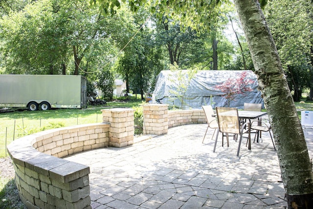 108 Poplar St, Mchenry, IL 60051 - view of patio / terrace featuring outdoor dining space