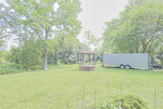 108 Poplar St, Mchenry, IL 60051 - view of grassy yard featuring a gazebo