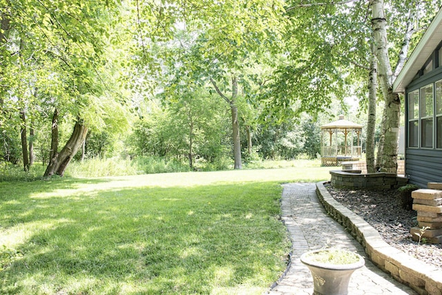 108 Poplar St, Mchenry, IL 60051 - view of green lawn featuring a gazebo