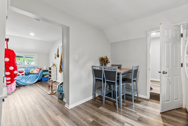 305 Irving St, Joliet, IL 60432 - dining area with vaulted ceiling and wood finished floors