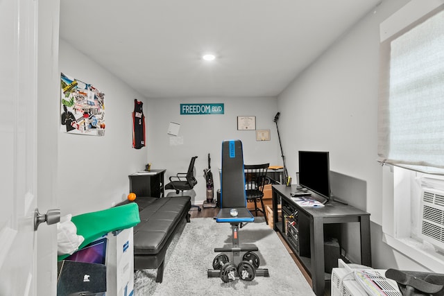 305 Irving St, Joliet, IL 60432 - home office with wood finished floors