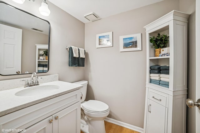 930 Bristol Trail Rd, Lake Zurich, IL 60047 - half bathroom with wood finished floors and vanity