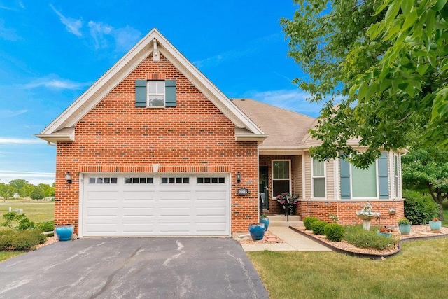 20015 Founders Way, Olympia Fields, IL 60461 - view of front of house with brick siding, driveway, and a front lawn