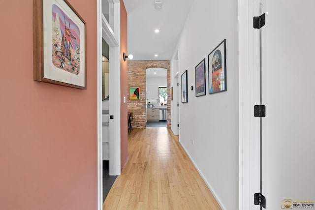 3632 S Winchester Ave, Chicago, IL 60609 - hallway featuring light wood-type flooring and recessed lighting