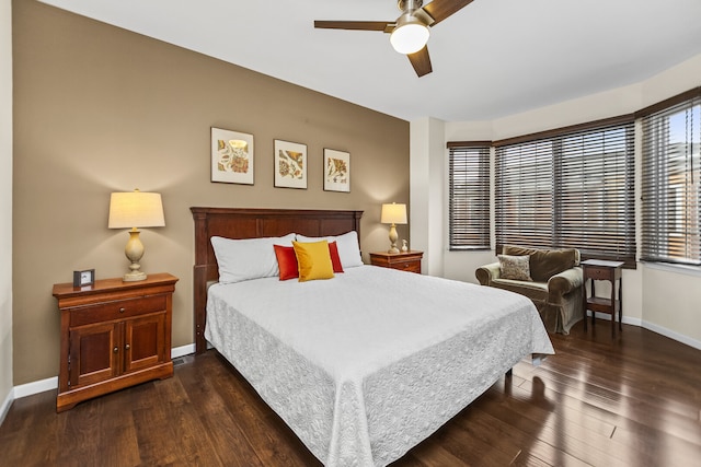 10 Park Ave, River Forest, IL 60305 - bedroom featuring dark wood-type flooring and ceiling fan