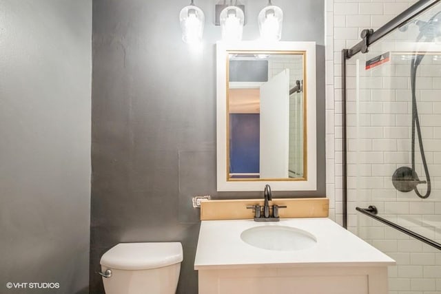 1205 E Hintz Rd Unit 206, Arlington Heights, IL 60004 - bathroom with vanity and tiled shower