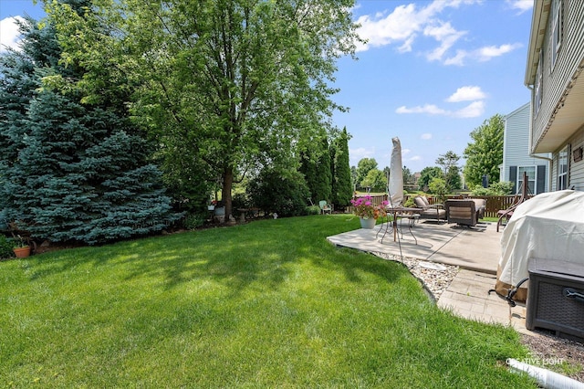 7512 Prairieside Dr, Plainfield, IL 60586 - view of green lawn with a patio area