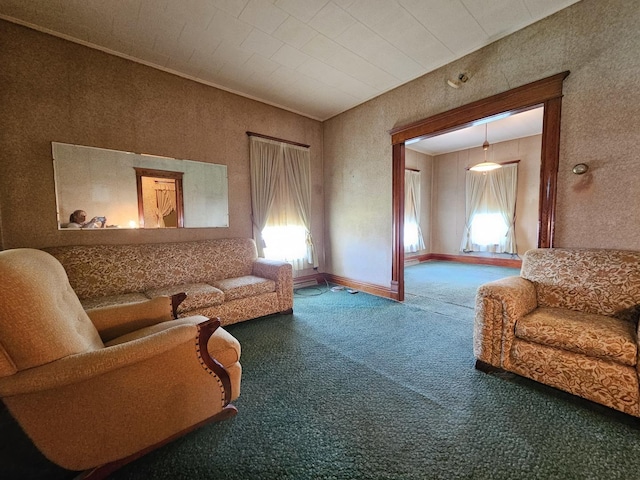 216 E Delaware St, Dwight, IL 60420 - carpeted living room with healthy amount of natural light