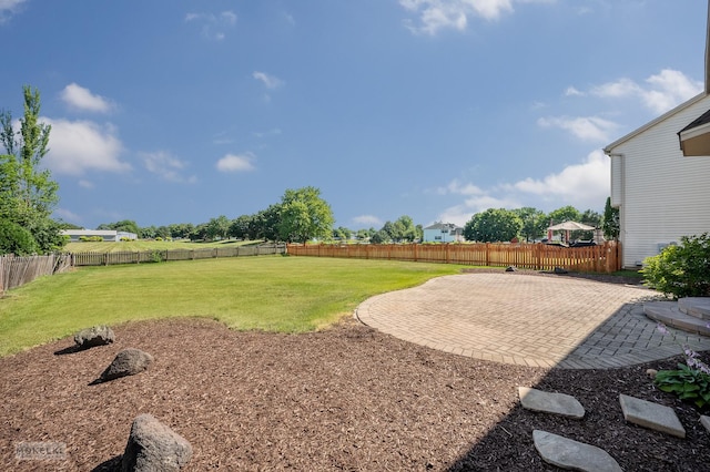1884 Shore Line Ct, Romeoville, IL 60446 - fenced backyard with a patio