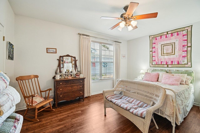 13120 Birmingham Ct, Beach Park, IL 60083 - bedroom with wood finished floors and a ceiling fan
