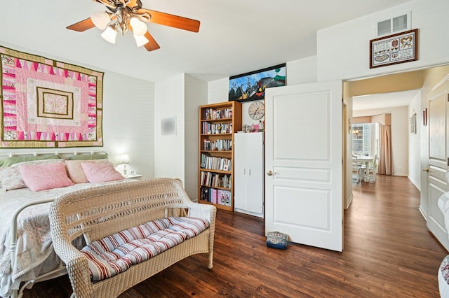 13120 Birmingham Ct, Beach Park, IL 60083 - bedroom featuring wood finished floors and ceiling fan