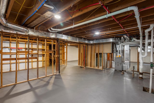 1205 Broadmoor Dr, Champaign, IL 61821 - unfinished below grade area with heating unit