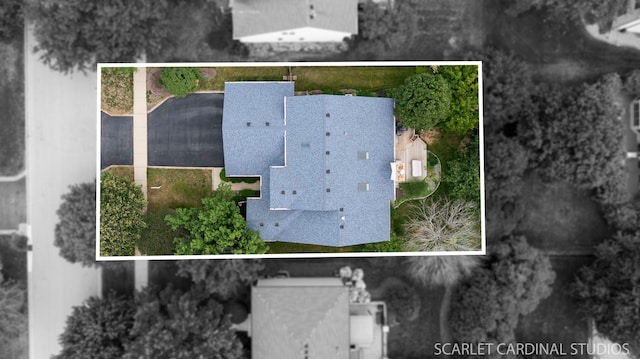 2436 Haider Ave, Naperville, IL 60564 - aerial view of property's location featuring property boundaries highlighted