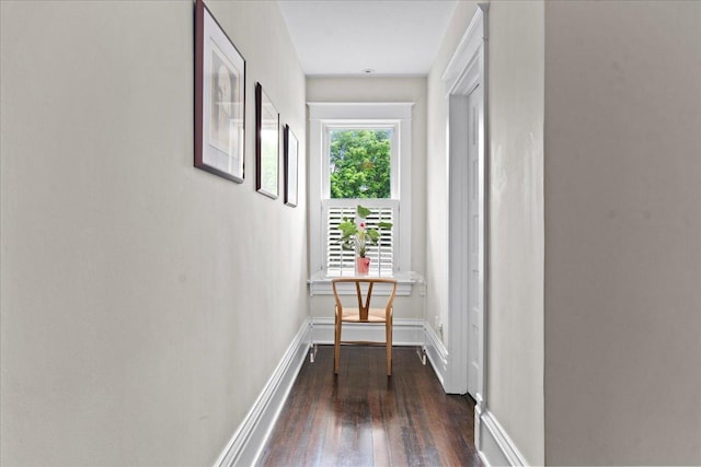 1109 N Dunton Ave, Arlington Heights, IL 60004 - hallway featuring wood-type flooring and baseboards