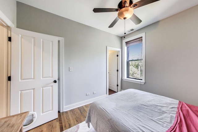 3253 W Palmer St Unit 301, Chicago, IL 60647 - bedroom featuring wood finished floors and a ceiling fan