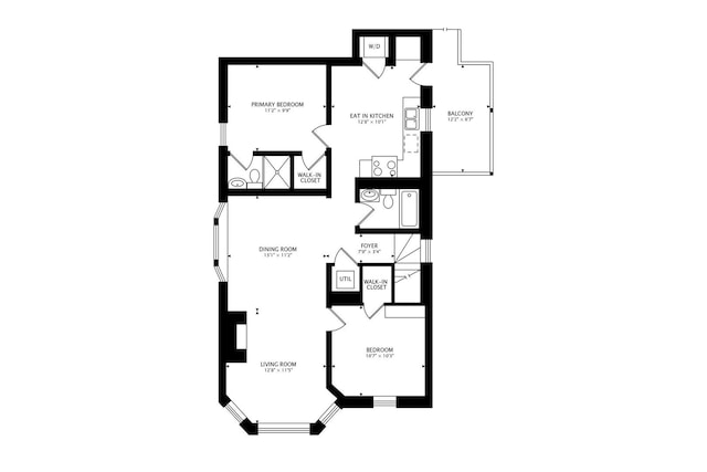 3253 W Palmer St Unit 301, Chicago, IL 60647 - view of room layout
