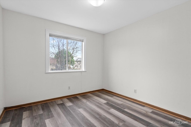 2301 Bicentennial Ave Unit 5, Crest Hill, IL 60403 - unfurnished room with wood finished floors and baseboards