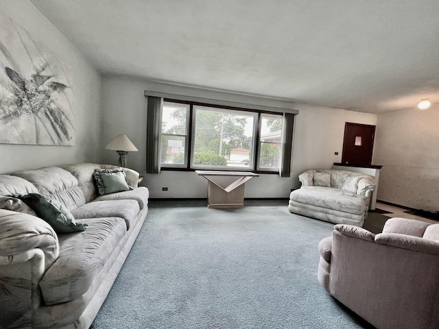 6631 W 89th Pl, Oak Lawn, IL 60453 - living room featuring carpet floors