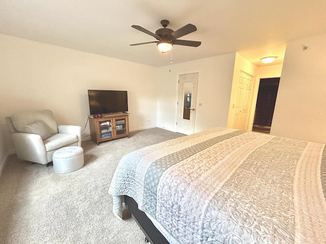 8449 Callie Ave, Morton Grove, IL 60053 - carpeted bedroom featuring baseboards and ceiling fan