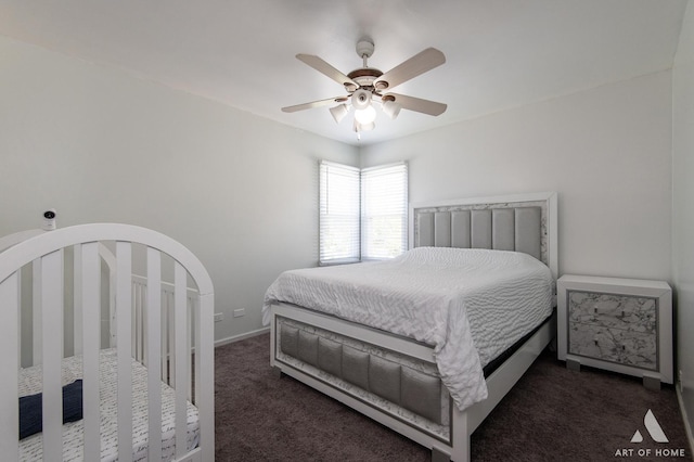 40 Jackson Ln, Streamwood, IL 60107 - bedroom featuring carpet floors and ceiling fan