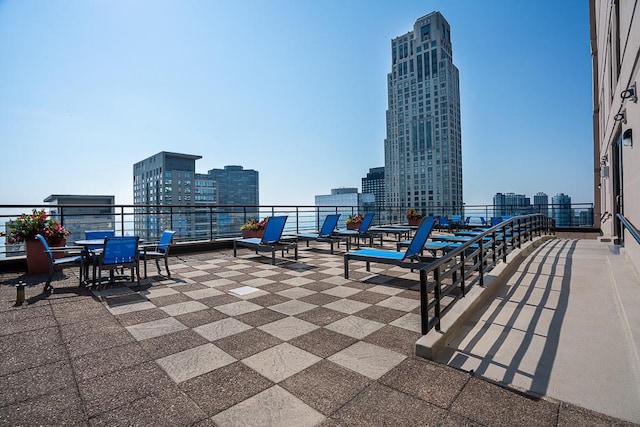 401 E Ontario St Unit 2804, Chicago, IL 60611 - view of patio with a city view