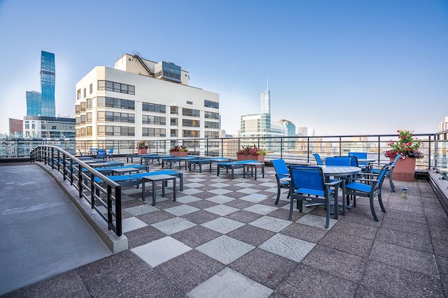 401 E Ontario St Unit 2804, Chicago, IL 60611 - view of patio / terrace featuring a city view
