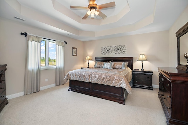 1920 Summerfield Ln, Bourbonnais, IL 60914 - bedroom with a raised ceiling and light carpet