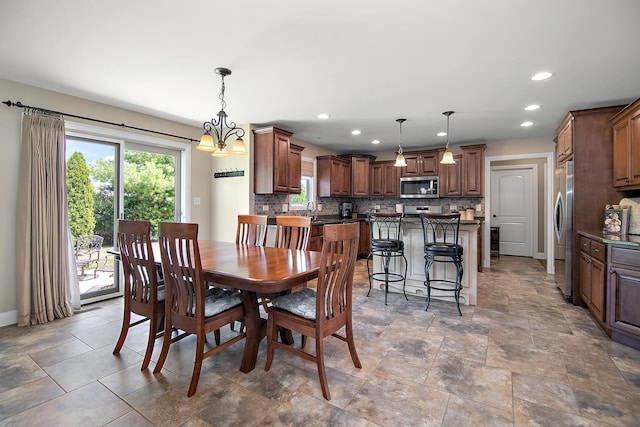 1920 Summerfield Ln, Bourbonnais, IL 60914 - dining space featuring recessed lighting and baseboards